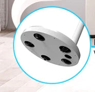 Base stable avec patins antidérapants pour tv smart sur pied pivotant tactile