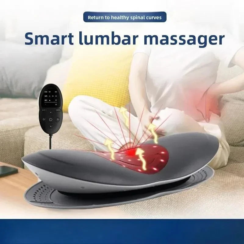 Masseur lombaire 2025 avec chaleur et pressions d'air pour soulager la colonne lombaire douloureuse